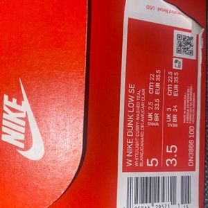 Women dunk low “safari mix” size 5